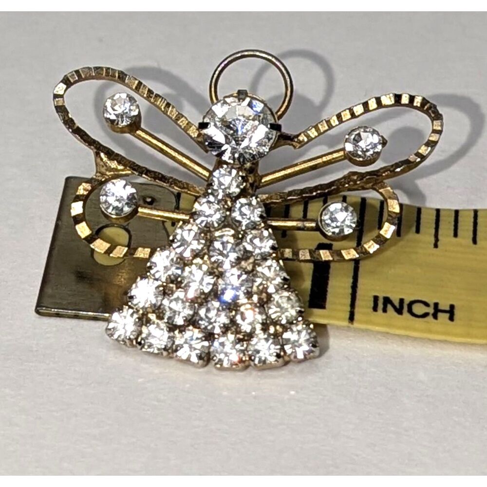 Rhinestone Angel Pin - Picture 6 of 7